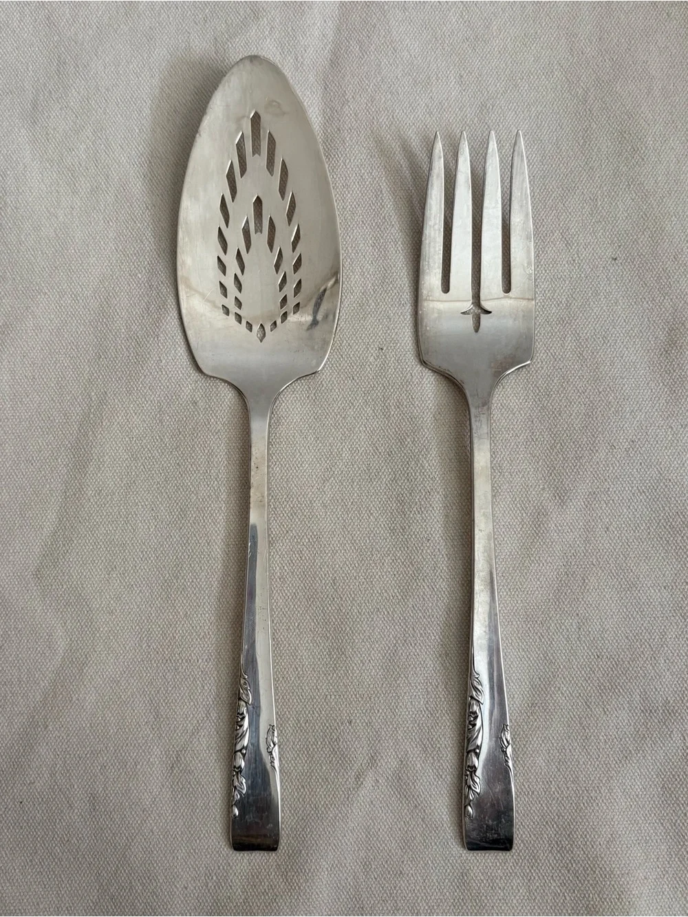 1881 Rogers Oneida Proposal Silver Plated Cake Serving Set Vintage